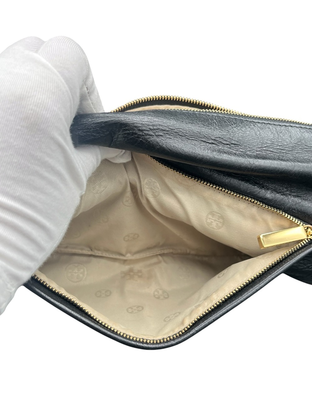 Tory Burch Black Leather Clutch - Picture 7 of 10